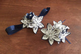 Date Night- Corsage & Boutonniere set, Ready to Ship, prom, homecoming, military ball, wedding accessory, handmade, one of a kind